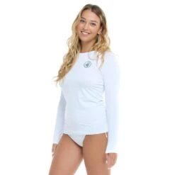 Body Glove Women's Smoothies Sleek Rashguard -Wave Rider Gear 4350 SNOW l