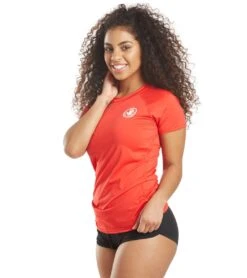 Body Glove Women's In Motion Short Sleeve Rash Guard -Wave Rider Gear 5671518404776 true 5a