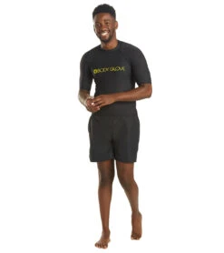 Body Glove Men's Basic Short Sleeve Fitted Rashguard -Wave Rider Gear 5672054063272 black 4a