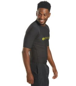 Body Glove Men's Basic Short Sleeve Fitted Rashguard -Wave Rider Gear 5672054063272 black 5a