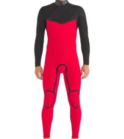 Body Glove Men's Red Cell 4/3mm Chest Zip Full Wetsuit -Wave Rider Gear 6680264540328 black 3a