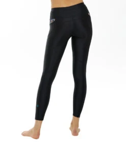 Body Glove Women's Abloom Hegemone UPF 50 Rash Guard Legging -Wave Rider Gear 7484328706216 black 3a