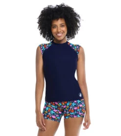Body Glove Women's Vivid Field Exhale Short Sleeve UPF 50 Rashguard