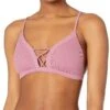 Body Glove Women's Phoebe Deep V Strappy Back Fixed Triangle Bikini Top Swimsuit