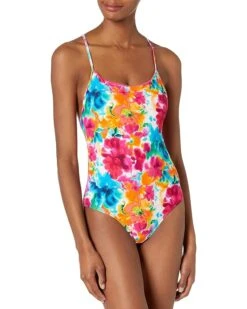 Body Glove Women's Standard London One Piece Tank Swimsuit With Back Detail