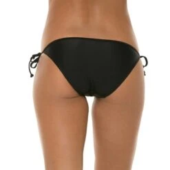 Body Glove Smoothies Tie Side Iris Bikini Bottom In Black -Wave Rider Gear body glove smoothies tie side iris bikini bottom in black 712649