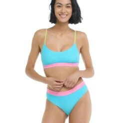 Body Glove Spectrum Aro Bikini Top In Cyan