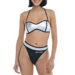 Body Glove The 91 Tainted Love Bikini Top In Silver