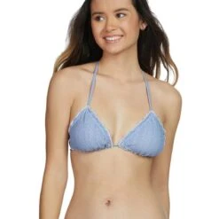 Body Glove Wild Dita Bikini Top In Denim