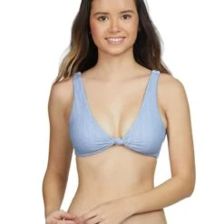 Body Glove Wild Gwen Bikini Top In Denim