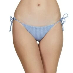 Body Glove Wild Tie Side Iris Bikini Bottom In Denim